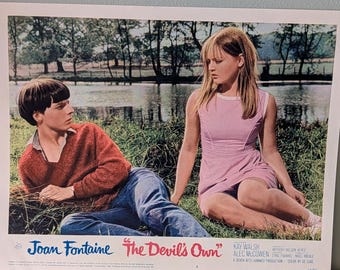 La Lobby Card del Diavolo Joan Fontaine anni '70