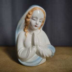 Vintage Porzellan Übertopf Bettel Madonna Klein