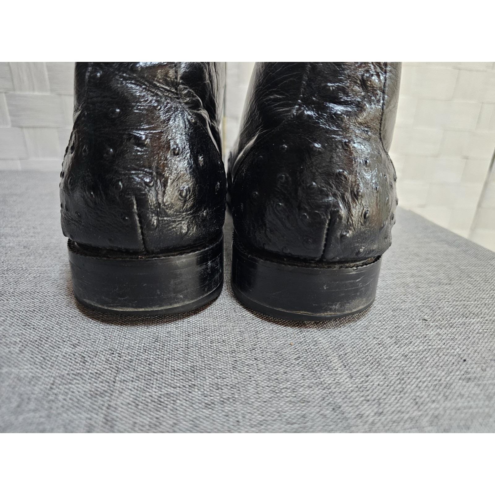 Stacy Adams Mens Shoes Leather Ostrich Oxfords Black 10m - Etsy