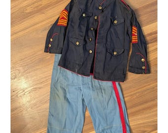 Vintage Kinder Militäruniform Marines