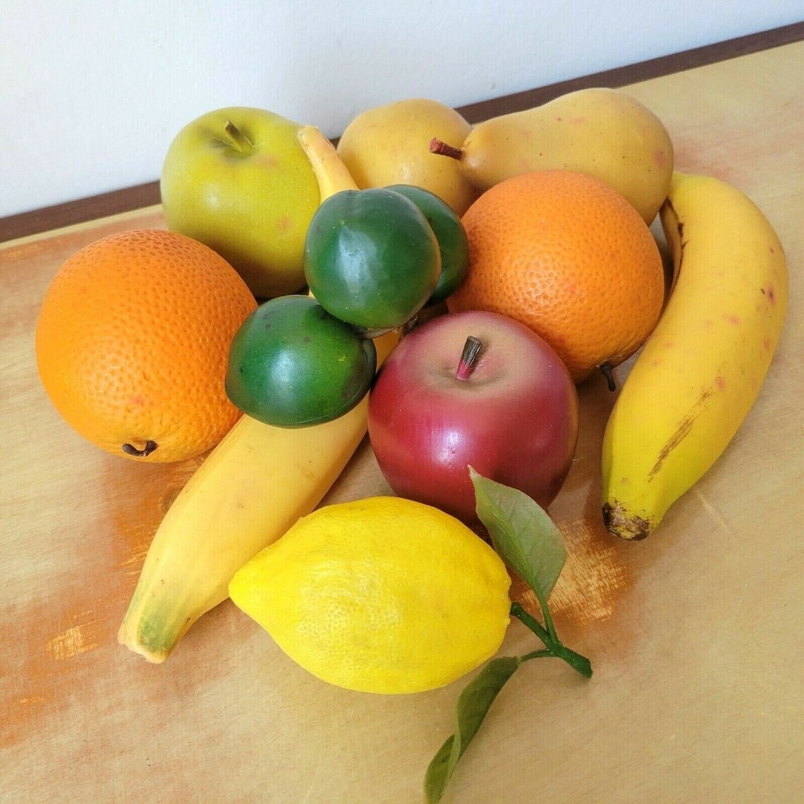 Vintage Faux Fruit Mid Century Decor 10pc Plastic Lemon Etsy