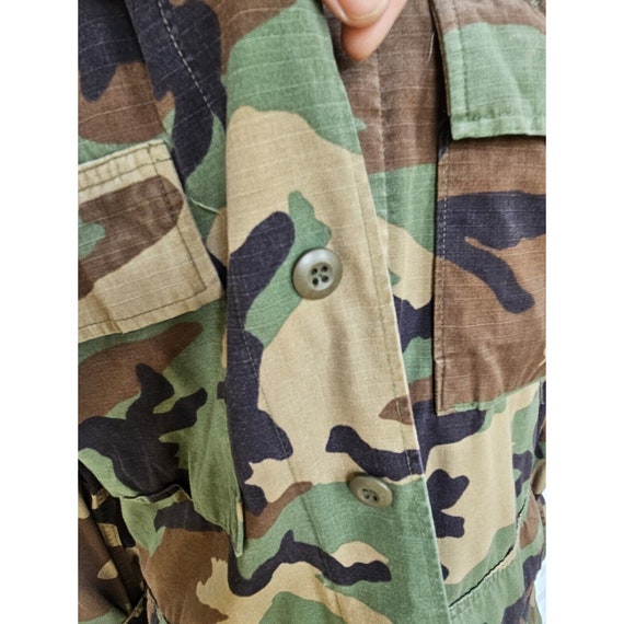 1960s Camo Military Issue Jacket Uniform Small - Long - Gem