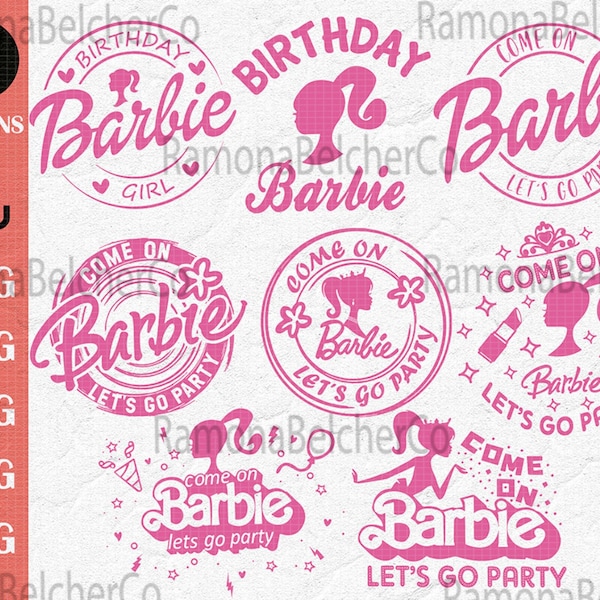 Barbie Birthday Svg - Etsy
