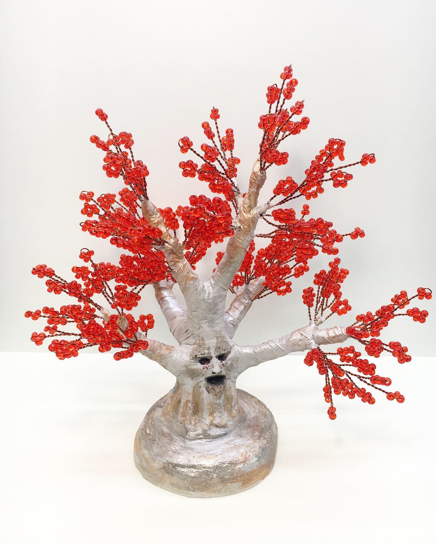 Weirwood tree Red bonsai tree Wire bonsai tree Etsy