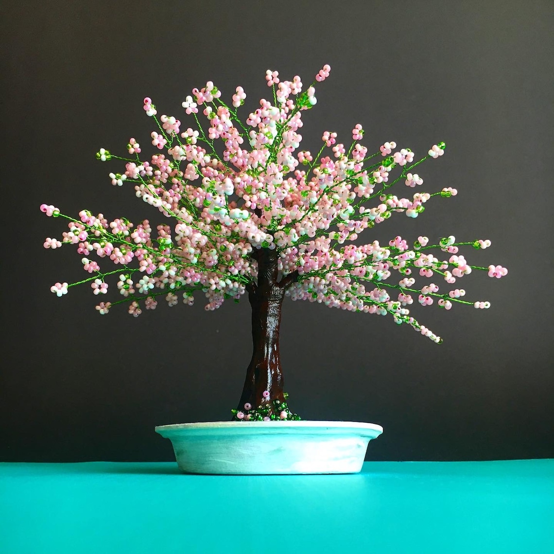 Cherry blossom bonsai tree live Handmade gift Office sakura Etsy