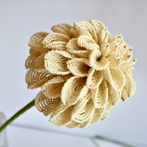 Dahlia shops french beaded flower Floral centerpiece home decor