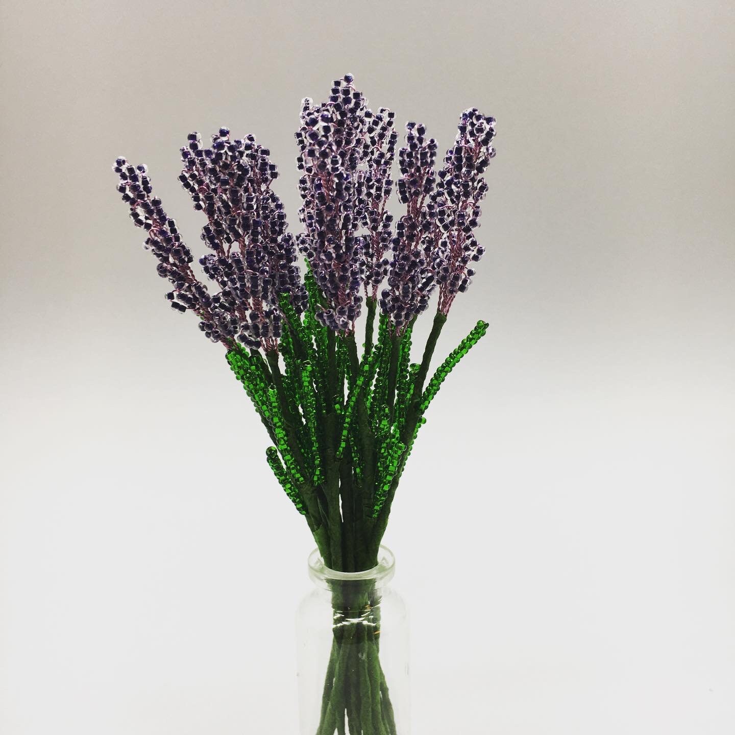 Fairycore Decor Mini Bouquet Flowers Lavender Beaded Flower Set of