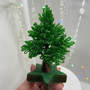 Árbol de Navidad de estilo vintage Árbol de Navidad de mesa Decoración navideña en miniatura Decoración navideña de repisa Decoración navideña hecha a mano