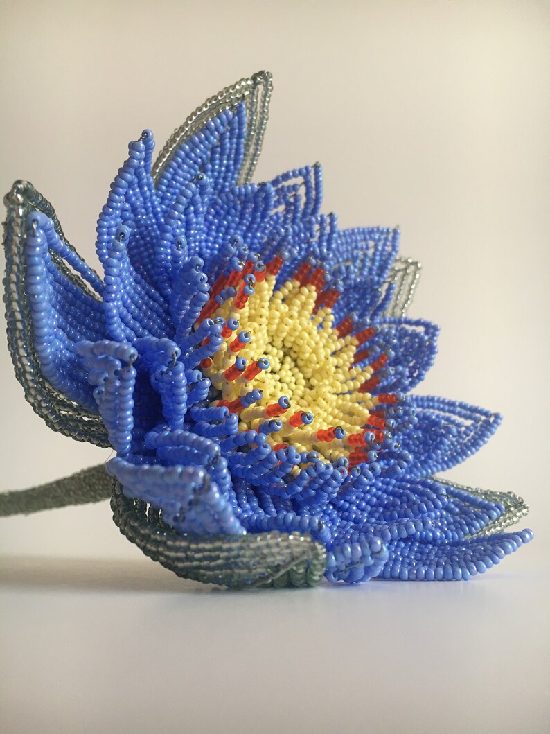 July Birth Month Flower Blue Lotus Egyptian Water Lily Etsy