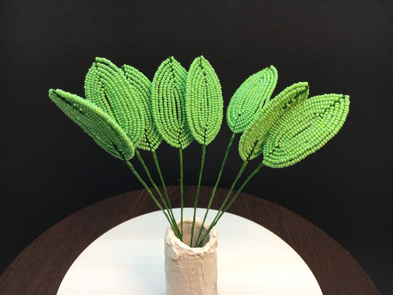 Floral stem Set of 8 leavs Florist supplies Floral stem Set of 8 leavs Florist supplies