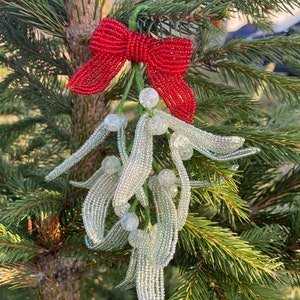 Gui artificielle décoration de Noël Gui à accrocher