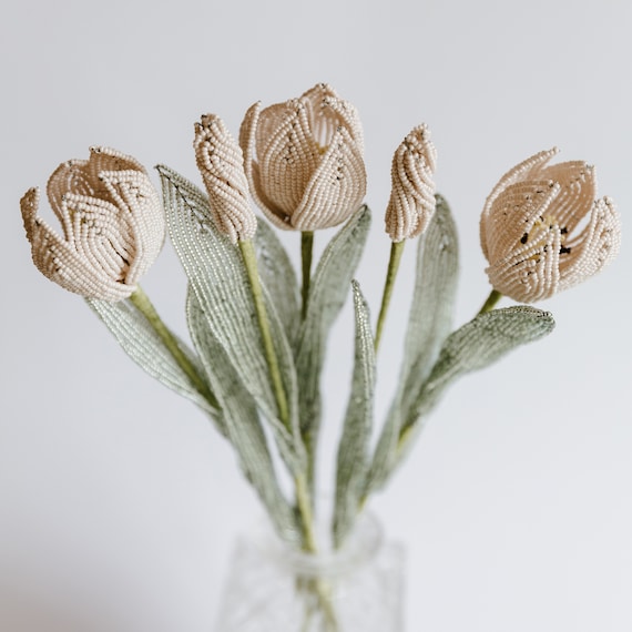 Regencycore decor Tulips bouquet Set of 5 flowers