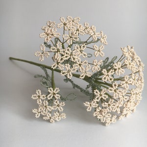 Beaded field flower Artificial flower Office decor Gardening gift Garden flower bouquet French beaded flower Bead flower arrangement