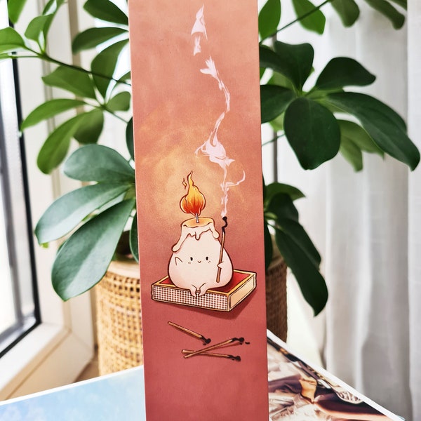 Cute Candle Bookmark | Bookmark | Cute gift