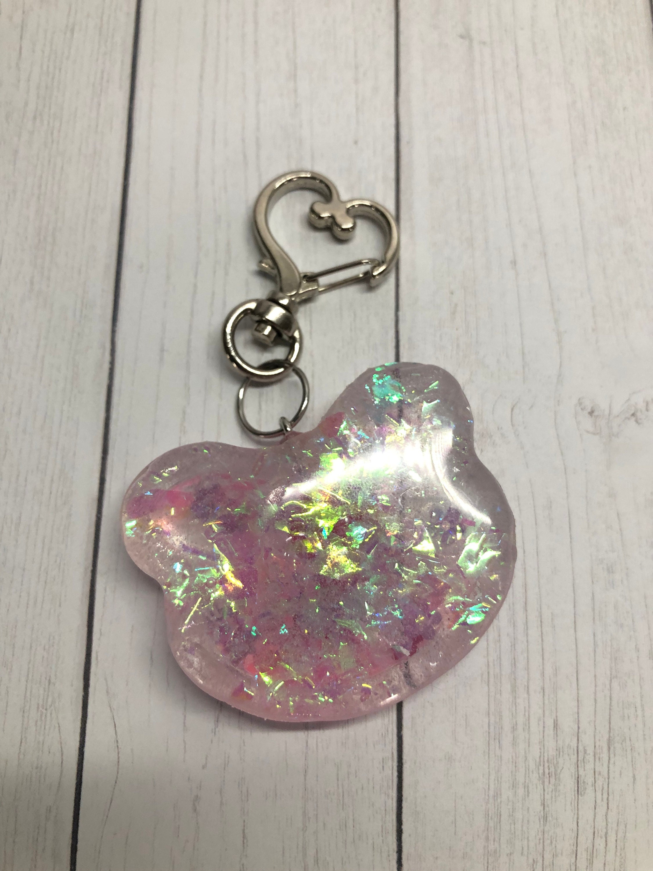 Glitter Resin Shaker Charms Clear Etsy