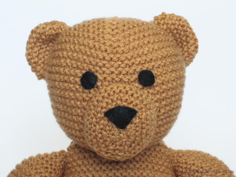 Knit Teddy Bear Knitting pattern PDF Teddy Bear tutorial Knit Etsy