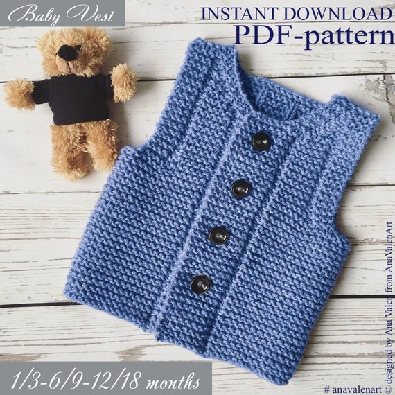 baby vest knitting pattern