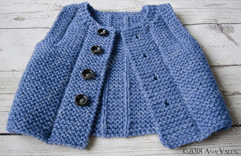 PDFpattern Knit baby vest Knitting pattern Baby waistcoat Etsy