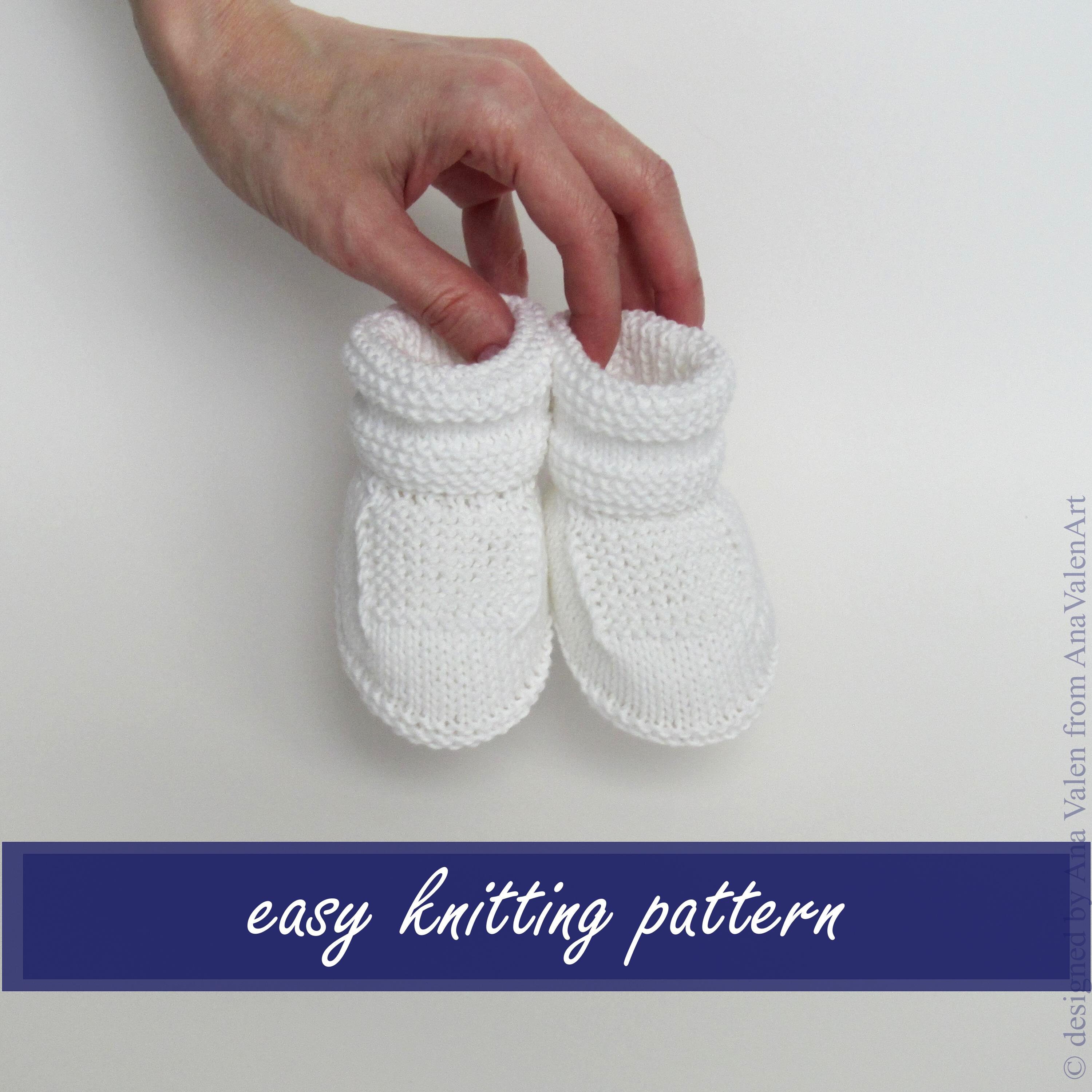 easy booties knitting pattern