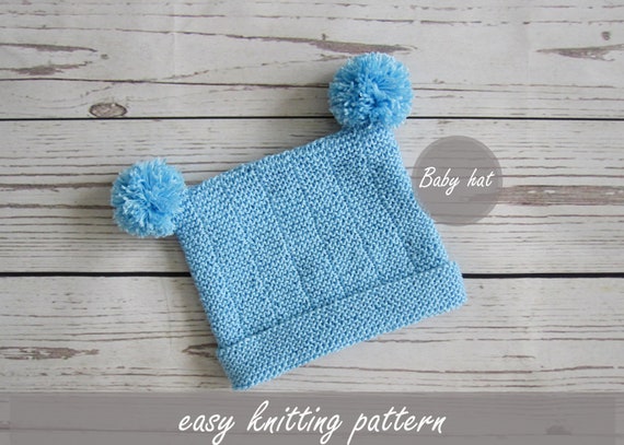 simple knit baby hat