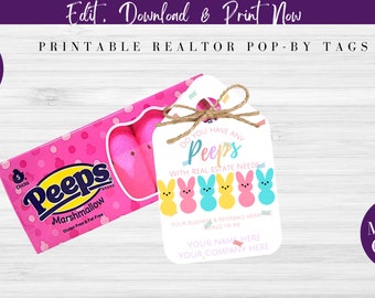 Tag pop-up per Pasqua immobiliare, marketing di riferimento (download digitale modificabile)