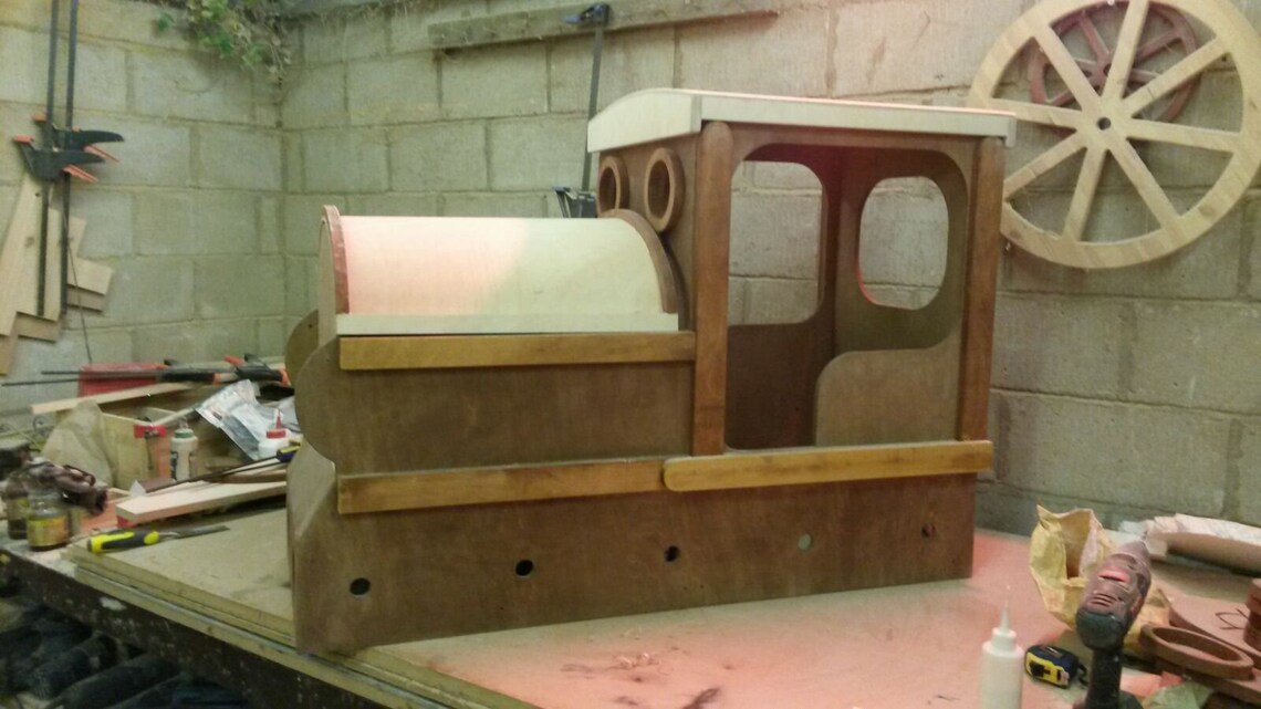 Train Toy Box // Hand Made Wooden Toy Box // Children's Etsy