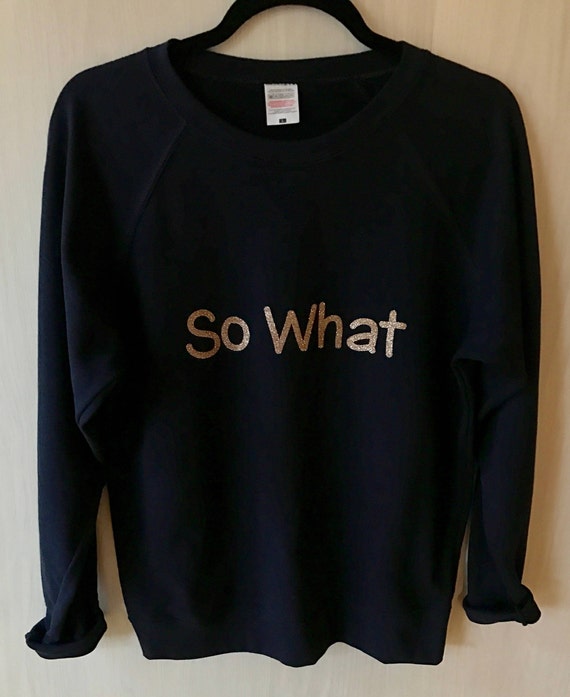 navy slogan sweatshirt