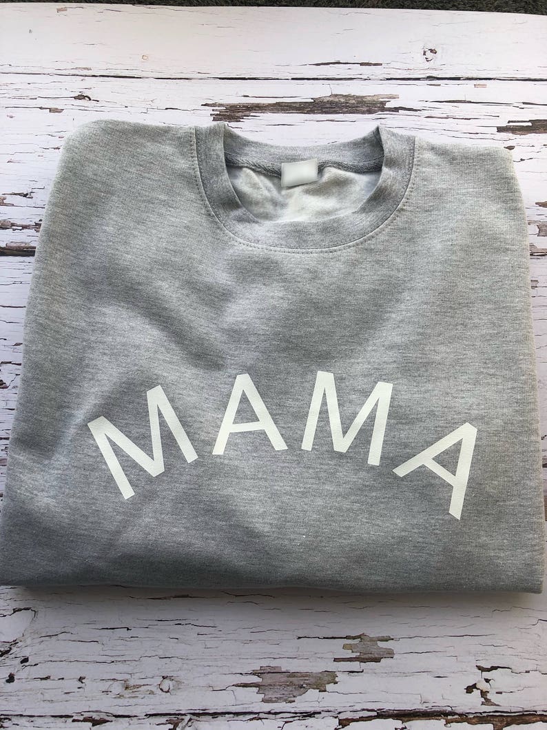Ladies Sweatshirt Gorgeous Mama Sweatshirt Mama Cosy Sweatshirt, Grey Sweatshirt Mama Sweatshirt Mothers Day Gift