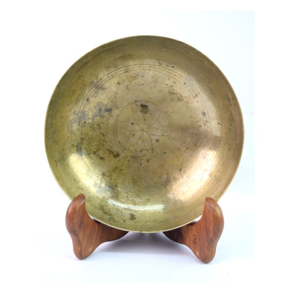 Old Indian Vintage Medicine Bowl Hot Oil Baby Massage Bowl Collectible  - Old  Collectible Bronze Medicine Bowl Chakra Healing Bowl. G27-17