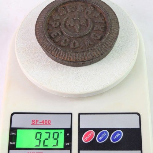 Weight Scale - Vintage Rare Iron 1 Seer shops Weight India Agra Measuring Scale - H-eavy Duty Iron mercantile Collectible Measurment Tool. G15-180