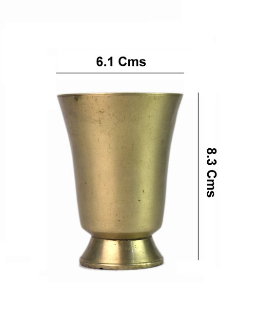 Vintage Collectible Barware Brass Tumbler Indian Brass  Wicky/wine/beer/vodka Shot Glass Nice Home Decorative Brass Small Glass  G66-941 