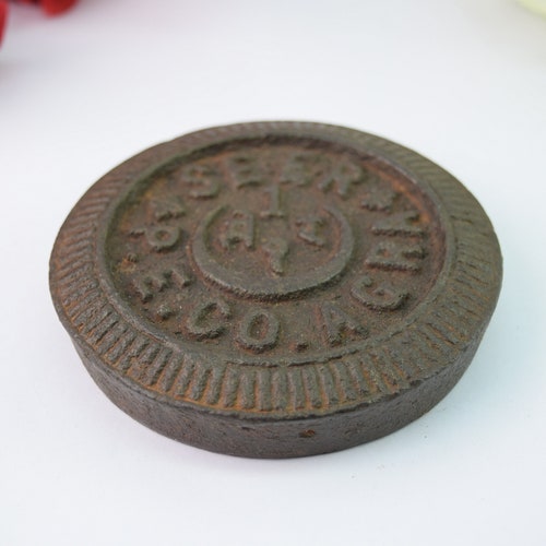 Weight Scale - Vintage Rare Iron 1 Seer shops Weight India Agra Measuring Scale - H-eavy Duty Iron mercantile Collectible Measurment Tool. G15-180