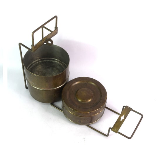 Traditional Look Handmade Brass Tiffin/Lunch Box … - image 1