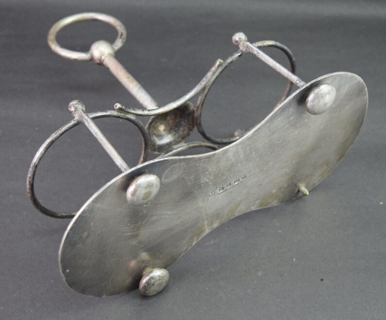 Antique Elkington & Co Silver Plate Decanter Holder Table Etsy