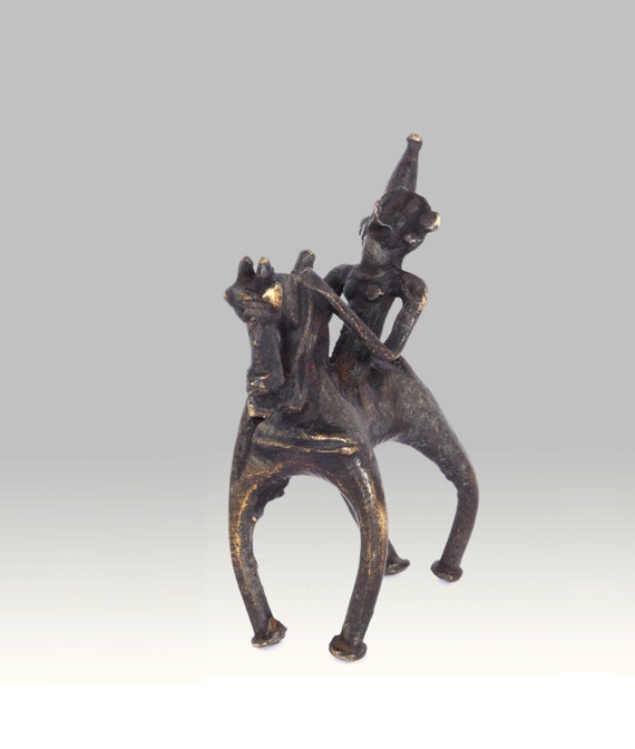 RARE LIFE-LIKE BRONZE COLLECTION HANDCRAFTED CARVED OLD HORSE STATUE DECORATION