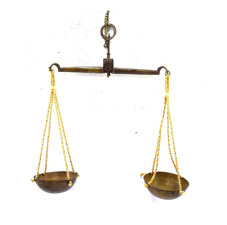 Antique Rare Small Balance Scales Weighting Merchant Tool Two Etsy