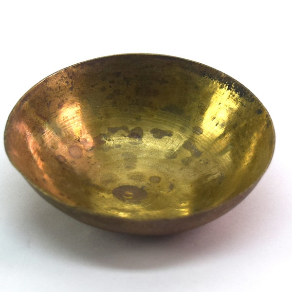 Indian Vintage Kitchenware Decorative Bronze Bowl – Medicinal Bowl – Baby Feeding Miniature Bowl – Collectible Hot Oil Massage Bowl G27-41