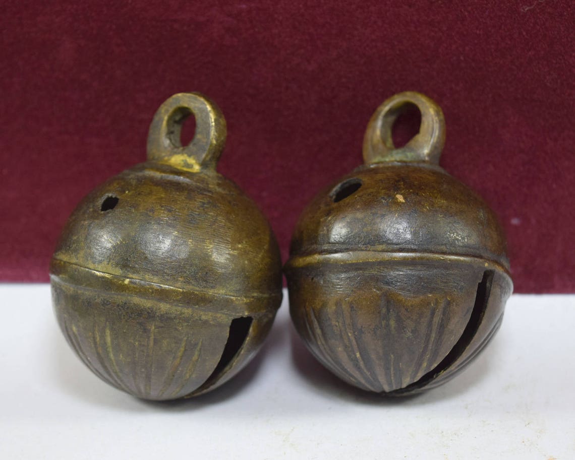 Vintage Hand Crafted Bronze Bell Pet Animalpair of Beautiful Etsy