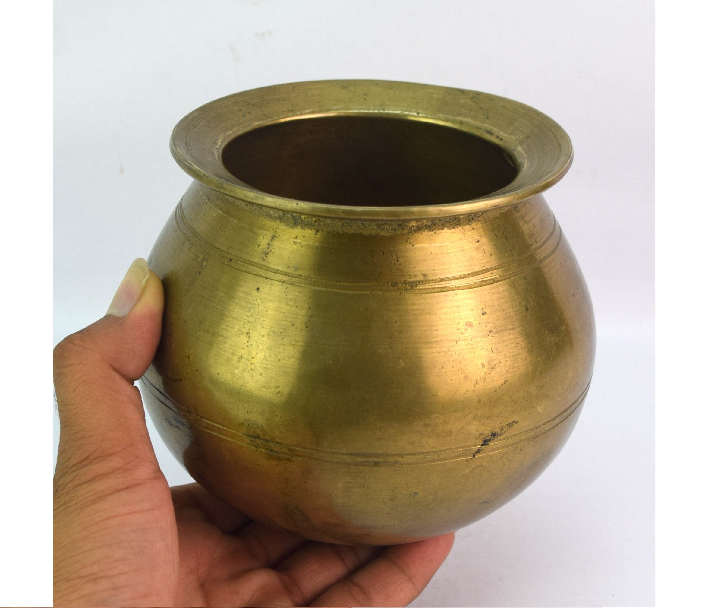 Indian Traditional Religious Holy Water Pot Vintage Worship - Etsy