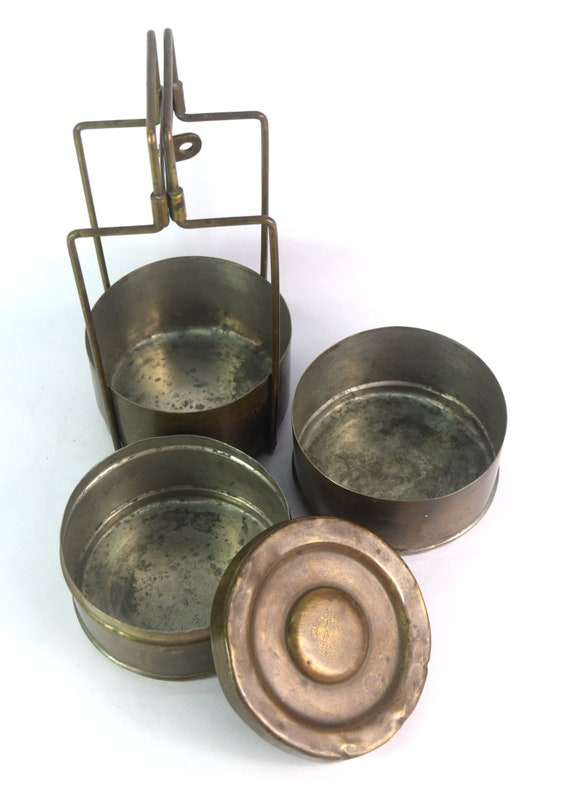 Traditional Look Handmade Brass Tiffin/Lunch Box … - image 7
