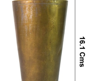 Vintage Brass Glass Vintage Brass Tumbler Vintage Wine Glass Water, Milk,  Lassi Tumbler Brass Kitchenware Home Decor Brass Vase 