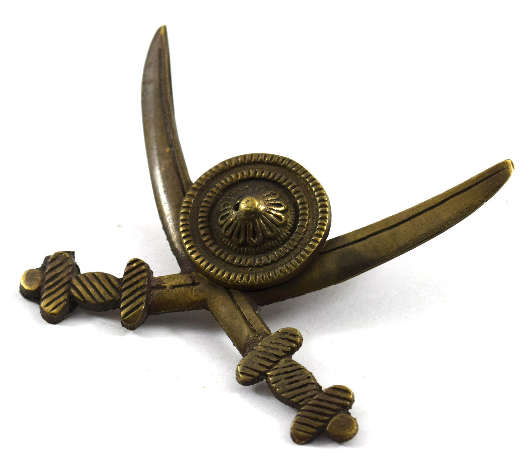 Buy Vintage Brass Sword Monogram Royal Rajputana Car Bike Emblem