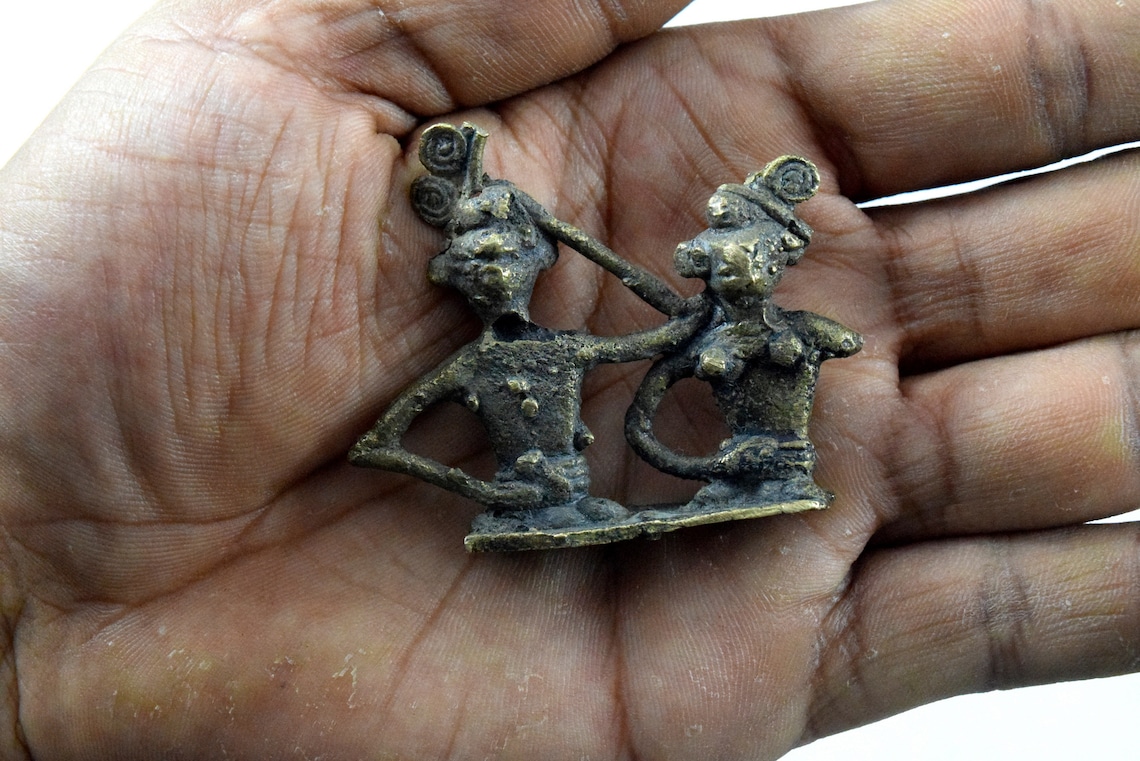 Antique Dhokra Art Tribal Brass Figures Ancient Rare Antique Etsy