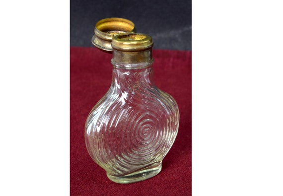 Antique Collectible White Unique Glass Perfume Bo… - image 1