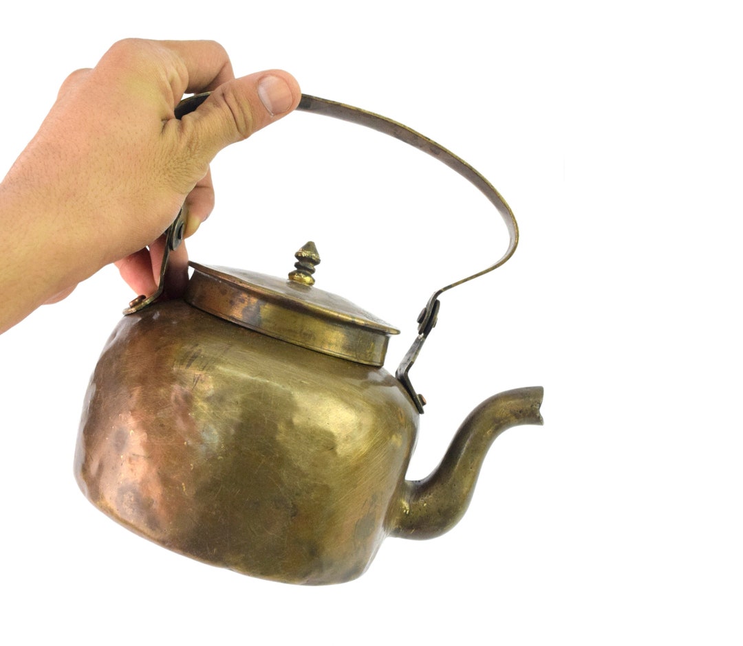 Indian Brass Kettle Serving Chai tea Pot Tableware Pot Etsy