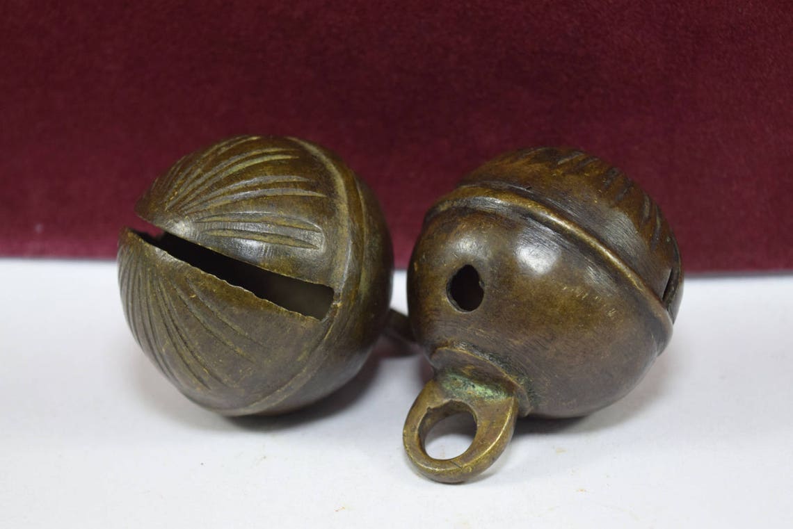 Vintage Hand Crafted Bronze Bell Pet Animalpair of Beautiful Etsy