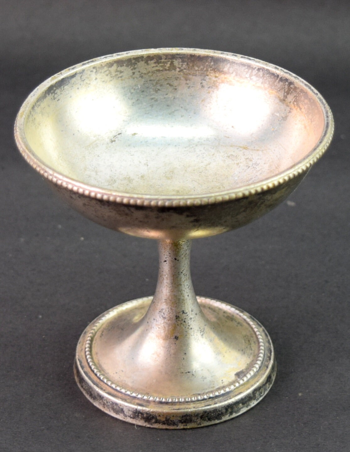 Vintage Metal Ice Cream Bowl Footed Bowl Dessert Serving Etsy