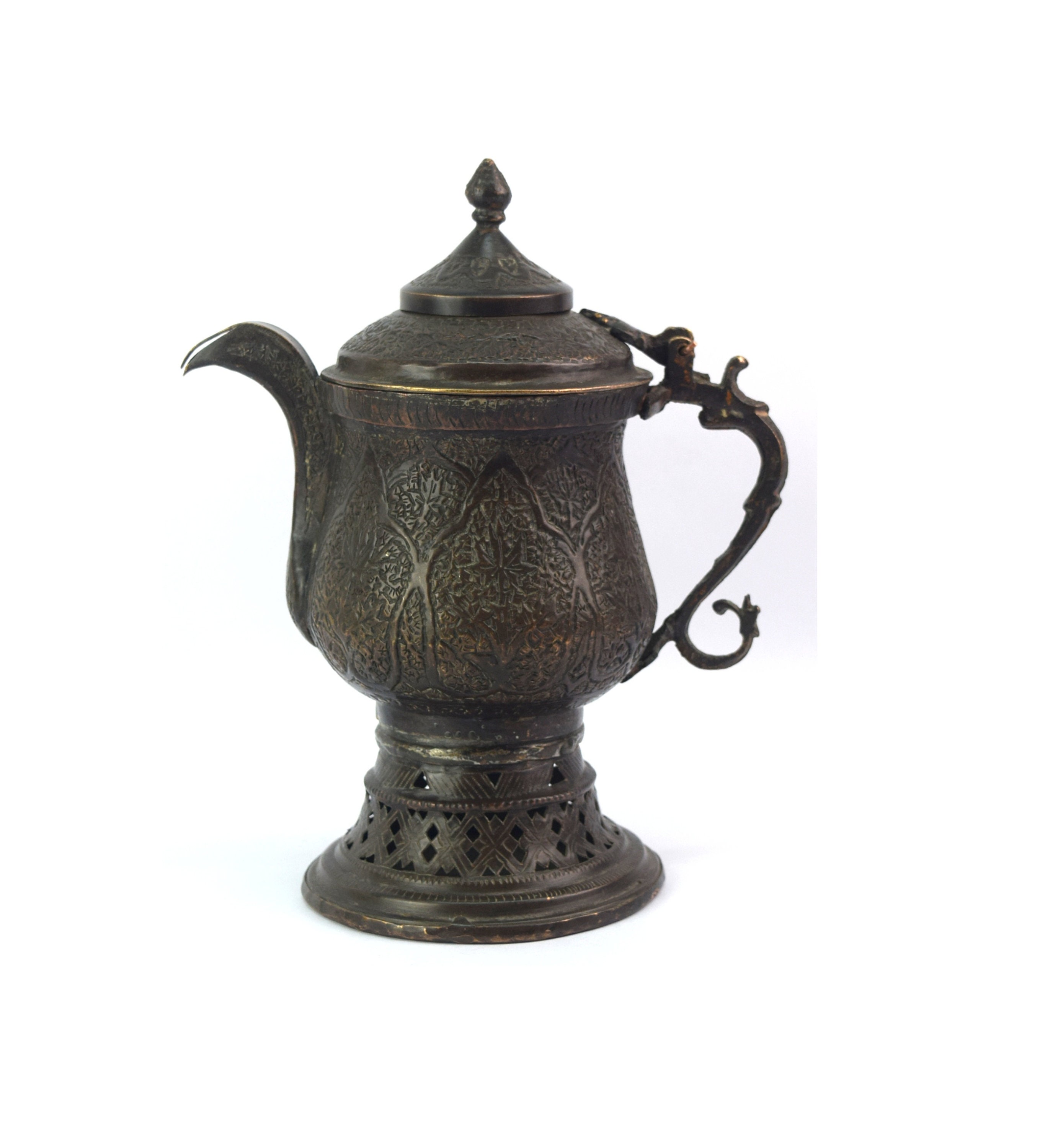 Antique 18c Kashmiri Ewer Kettle Samovar Tinned Copper Islamic Etsy