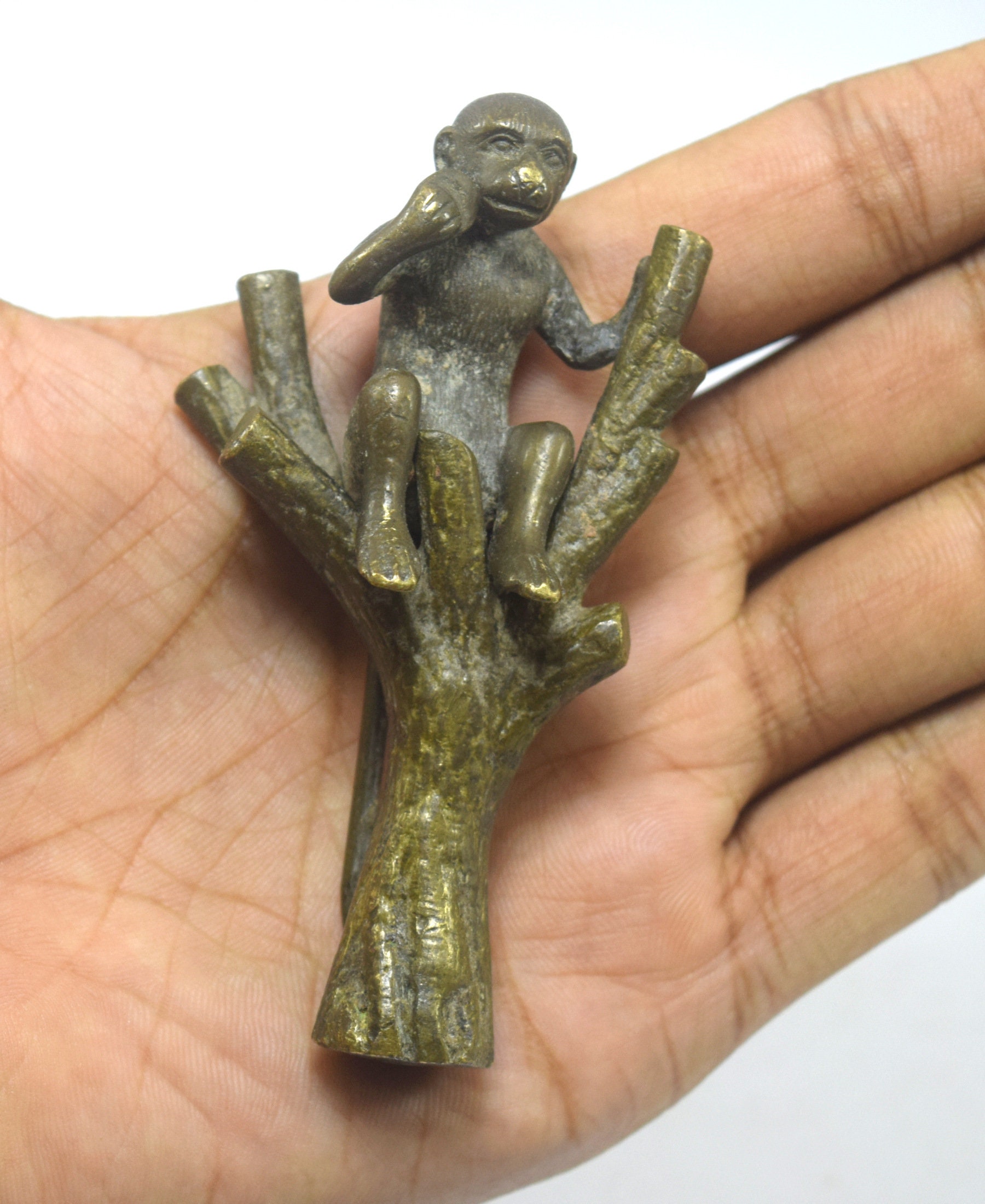 Vintage Brass Decorative Monkey Figure Small Nice Collectible Etsy UK