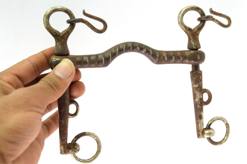 Unique Shape Antique Horse Harnes Iron Bridle Bit Horse Etsy